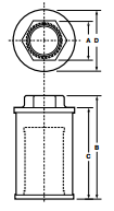 diagram of a double element sump strainer